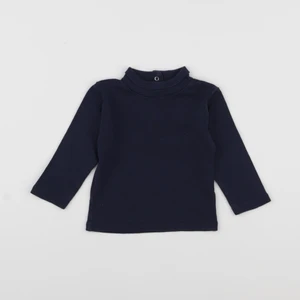 Vertbaudet - sous-pull bleu - 12 mois