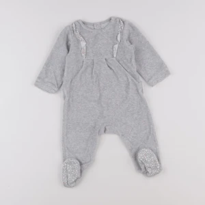 Jacadi - pyjama velours gris - 6 mois