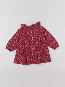 Jacadi - robe liberty rouge - 12 mois