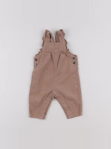 Vertbaudet - salopette beige - 3 mois