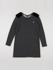 IKKS - robe noir, argent - 12 ans