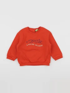Tape à l'oeil - sweat rouge - 18 mois