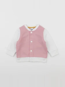 Petit Bateau - sweat imprimé au dos rose, blanc - 6 mois