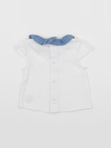 Carrément Beau - tee-shirt blanc - 3 mois