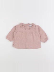 Vertbaudet - blouse rose - 6 mois