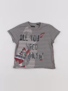 IKKS - tee-shirt gris - 2 ans