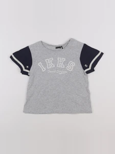 IKKS - tee-shirt bleu, gris - 8 ans