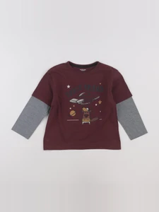 Vertbaudet - tee-shirt gris, rouge - 6 ans