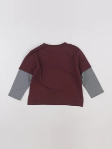 Vertbaudet - tee-shirt gris, rouge - 6 ans