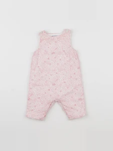 Jacadi - combinaison doublé, liberty rose - 3 mois