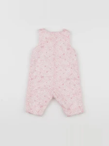 Jacadi - combinaison doublé, liberty rose - 3 mois