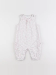 Jacadi - combinaison doublé rose - 12 mois