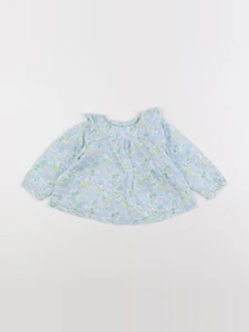 Jacadi - blouse liberty bleu - 12 mois