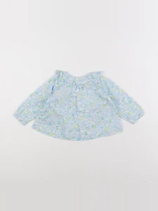 Jacadi - blouse liberty bleu - 12 mois