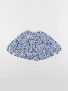 Jacadi - blouse liberty bleu - 12 mois