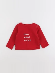 Jacadi - sweat rouge - 12 mois
