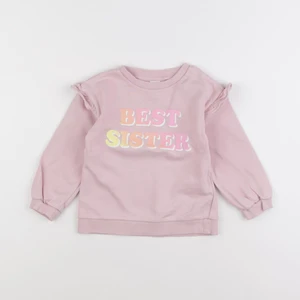 H&M - sweat rose - 2/3 ans