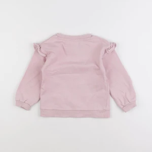 H&M - sweat rose - 2/3 ans