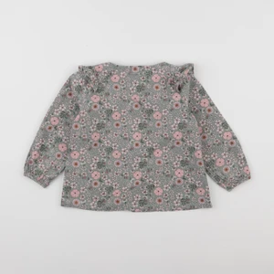 Vertbaudet - blouse gris, rose - 2 ans