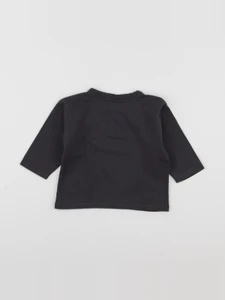 Petit Bateau - tee-shirt gris - 12 mois