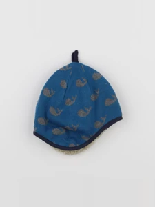 Patagonia - bonnet bleu, gris - 6/12 mois