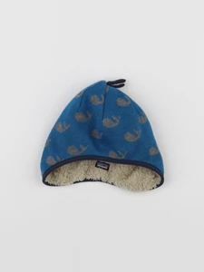 Patagonia - bonnet bleu, gris - 6/12 mois