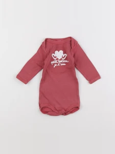 Petit Bateau - body rose - 3 mois