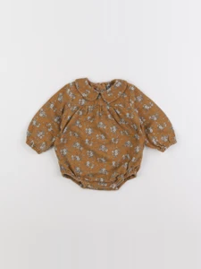 Vertbaudet - combinaison marron - 3 mois