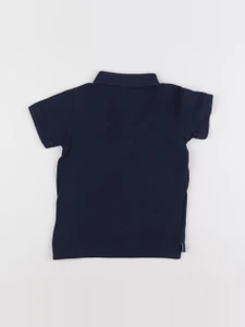 H&M - polo bleu - 12/18 mois