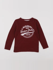 Vertbaudet - tee-shirt rouge - 5 ans