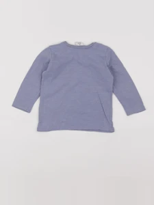 H&M - tee-shirt bleu - 6/9 mois