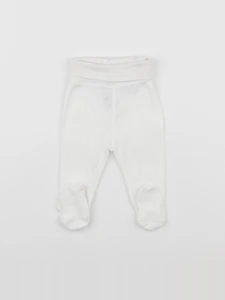 H&M - legging blanc - 1 mois