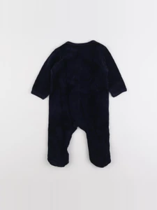 Vertbaudet - pyjama velours bleu - 6 mois