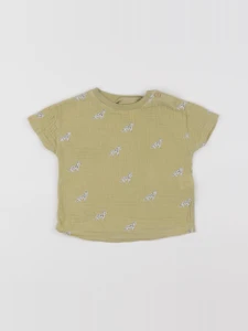 Zara - tee-shirt jaune - 3/6 mois