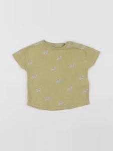 Zara - tee-shirt jaune - 3/6 mois