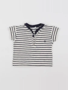 Petit Bateau - tee-shirt blanc - 6 mois