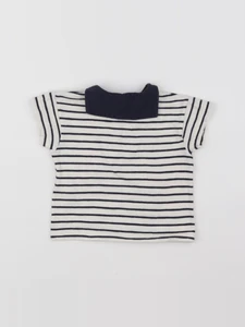 Petit Bateau - tee-shirt blanc - 6 mois