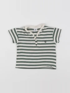Petit Bateau - tee-shirt vert - 6 mois