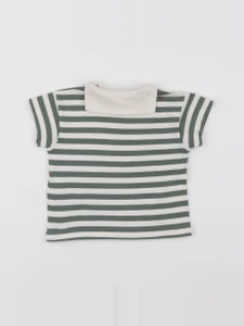 Petit Bateau - tee-shirt vert - 6 mois