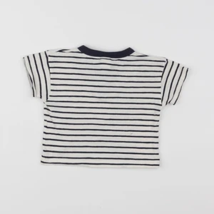 Petit Bateau - tee-shirt bleu - 6 mois