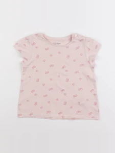 Vertbaudet - tee-shirt rose - 2 ans