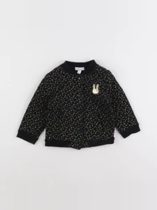 Vertbaudet - sweat noir - 18 mois