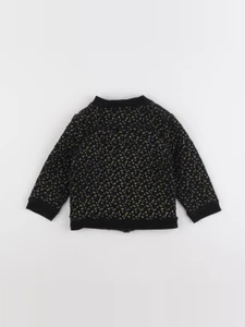 Vertbaudet - sweat noir - 18 mois