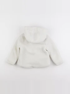 Vertbaudet - manteau blanc - 2 ans