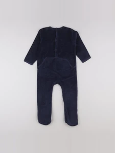 Vertbaudet - pyjama velours bleu - 3 ans