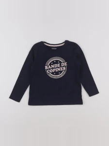 Vertbaudet - tee-shirt bleu, or - 3 ans