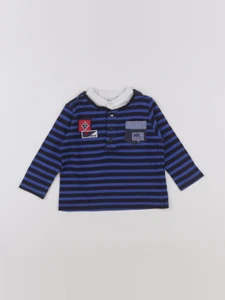 IKKS - tee-shirt bleu - 12 mois