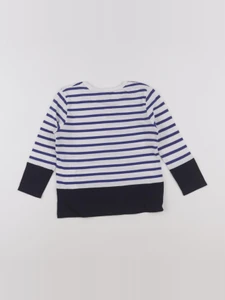 IKKS - tee-shirt blanc, bleu - 3 ans