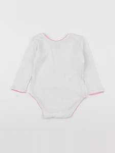 Boutchou - body blanc, rose - 24 mois