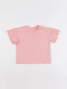 H&M - tee-shirt rose - 12/18 mois
